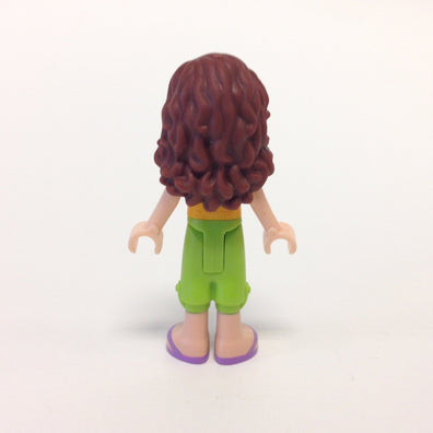 LEGO Minifigure-Olivia, Lime Cropped Trousers, Orange Top-Friends-FRND006-Creative Brick Builders
